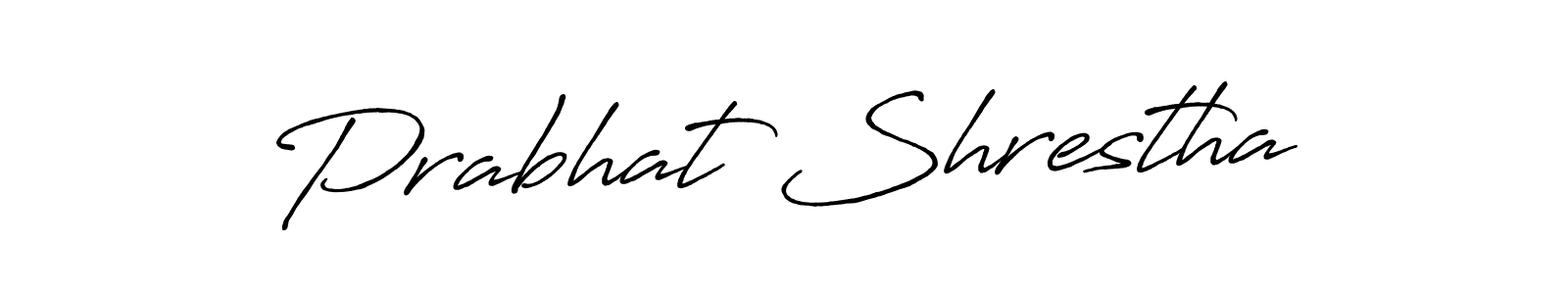 if you are searching for the best signature style for your name Prabhat Shrestha. so please give up your signature search. here we have designed multiple signature styles  using Antro_Vectra_Bolder. Prabhat Shrestha signature style 7 images and pictures png