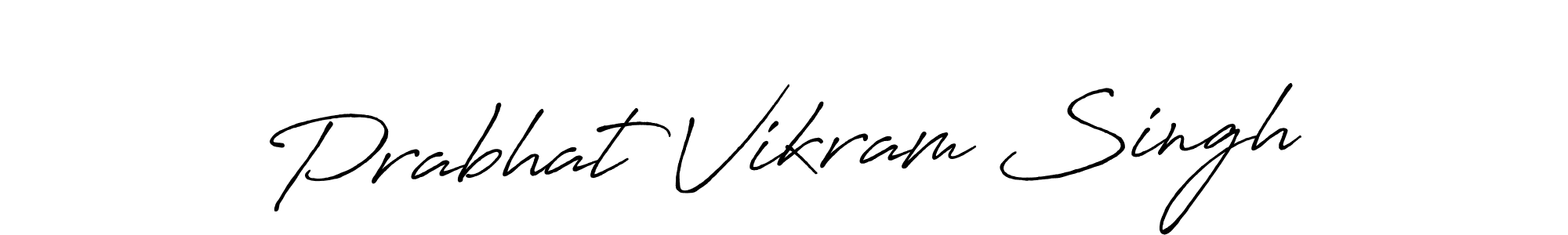 How to make Prabhat Vikram Singh name signature. Use Antro_Vectra_Bolder style for creating short signs online. This is the latest handwritten sign. Prabhat Vikram Singh signature style 7 images and pictures png