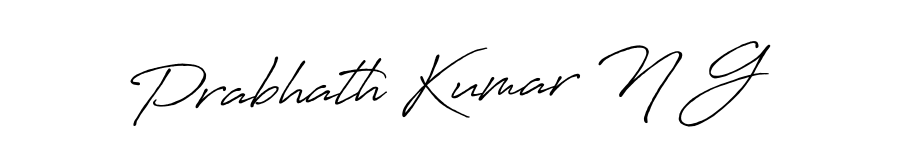 Design your own signature with our free online signature maker. With this signature software, you can create a handwritten (Antro_Vectra_Bolder) signature for name Prabhath Kumar N G. Prabhath Kumar N G signature style 7 images and pictures png