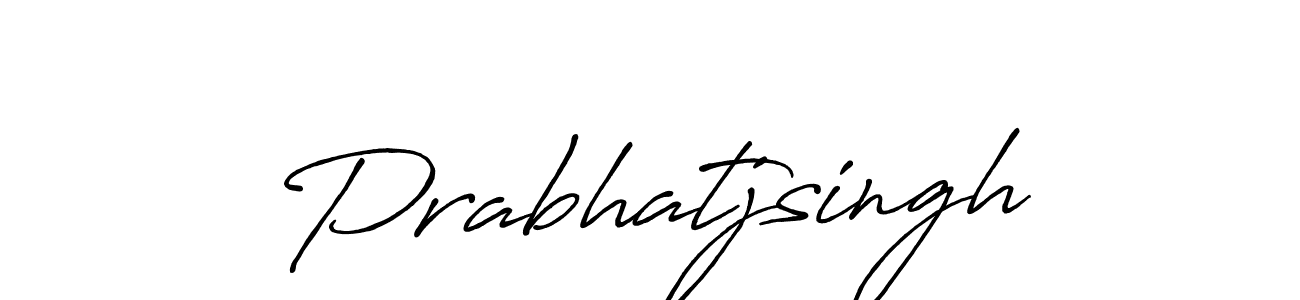 Also we have Prabhatjsingh name is the best signature style. Create professional handwritten signature collection using Antro_Vectra_Bolder autograph style. Prabhatjsingh signature style 7 images and pictures png