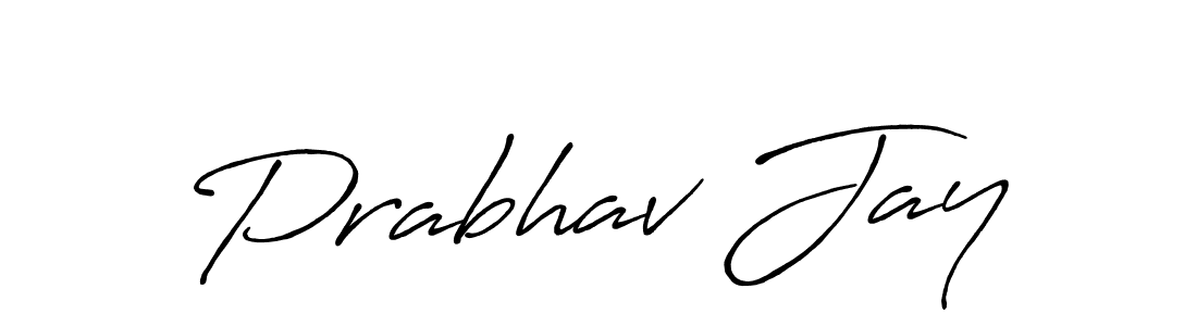 Design your own signature with our free online signature maker. With this signature software, you can create a handwritten (Antro_Vectra_Bolder) signature for name Prabhav Jay. Prabhav Jay signature style 7 images and pictures png