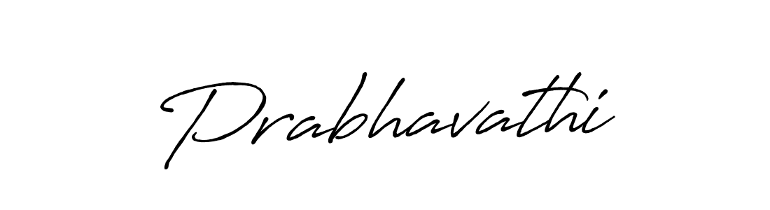 Create a beautiful signature design for name Prabhavathi. With this signature (Antro_Vectra_Bolder) fonts, you can make a handwritten signature for free. Prabhavathi signature style 7 images and pictures png