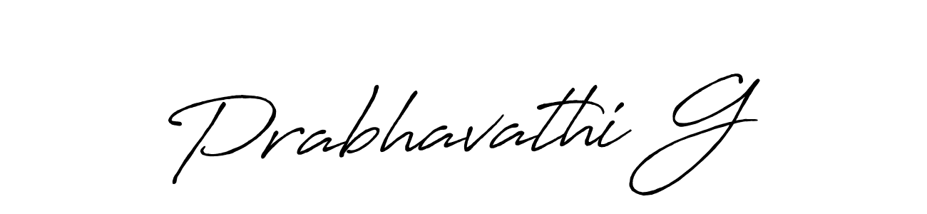You should practise on your own different ways (Antro_Vectra_Bolder) to write your name (Prabhavathi G) in signature. don't let someone else do it for you. Prabhavathi G signature style 7 images and pictures png