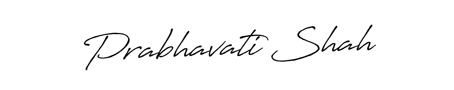Use a signature maker to create a handwritten signature online. With this signature software, you can design (Antro_Vectra_Bolder) your own signature for name Prabhavati Shah. Prabhavati Shah signature style 7 images and pictures png