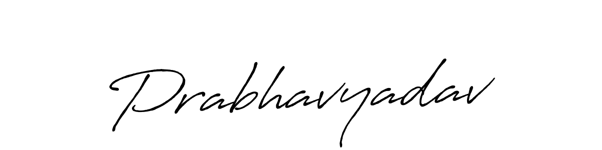 Also You can easily find your signature by using the search form. We will create Prabhavyadav name handwritten signature images for you free of cost using Antro_Vectra_Bolder sign style. Prabhavyadav signature style 7 images and pictures png