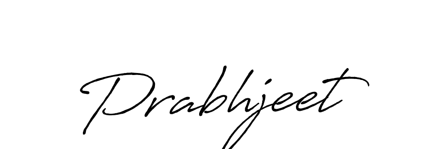 Create a beautiful signature design for name Prabhjeet. With this signature (Antro_Vectra_Bolder) fonts, you can make a handwritten signature for free. Prabhjeet signature style 7 images and pictures png