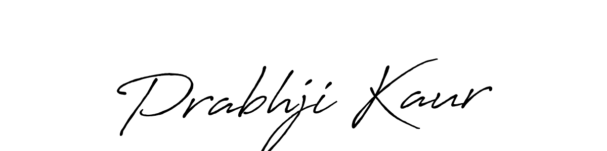 Design your own signature with our free online signature maker. With this signature software, you can create a handwritten (Antro_Vectra_Bolder) signature for name Prabhji Kaur. Prabhji Kaur signature style 7 images and pictures png