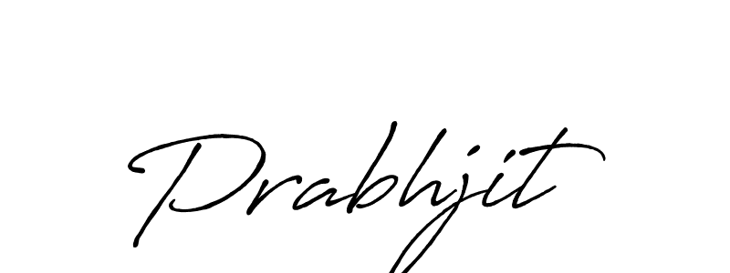 How to make Prabhjit name signature. Use Antro_Vectra_Bolder style for creating short signs online. This is the latest handwritten sign. Prabhjit signature style 7 images and pictures png