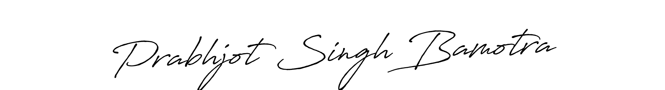 Prabhjot Singh Bamotra stylish signature style. Best Handwritten Sign (Antro_Vectra_Bolder) for my name. Handwritten Signature Collection Ideas for my name Prabhjot Singh Bamotra. Prabhjot Singh Bamotra signature style 7 images and pictures png