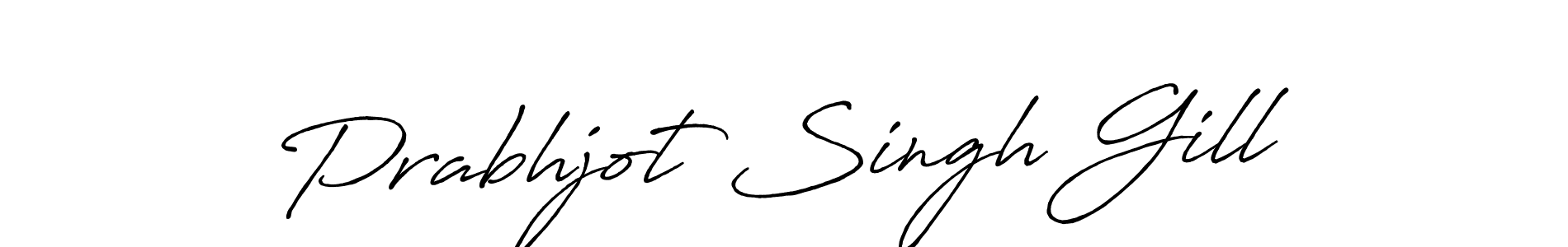 Design your own signature with our free online signature maker. With this signature software, you can create a handwritten (Antro_Vectra_Bolder) signature for name Prabhjot Singh Gill. Prabhjot Singh Gill signature style 7 images and pictures png