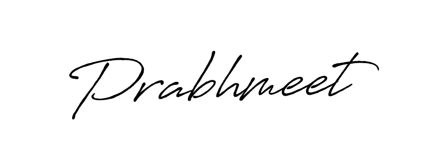 Design your own signature with our free online signature maker. With this signature software, you can create a handwritten (Antro_Vectra_Bolder) signature for name Prabhmeet. Prabhmeet signature style 7 images and pictures png