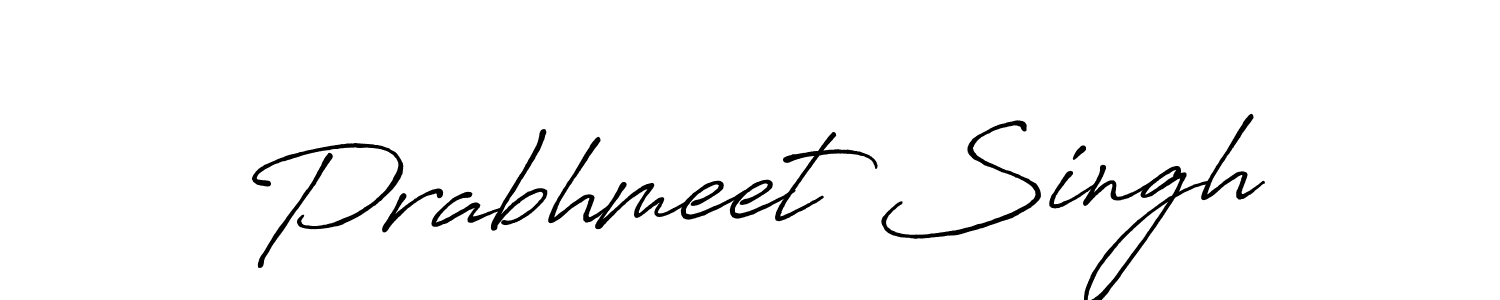 Also we have Prabhmeet Singh name is the best signature style. Create professional handwritten signature collection using Antro_Vectra_Bolder autograph style. Prabhmeet Singh signature style 7 images and pictures png
