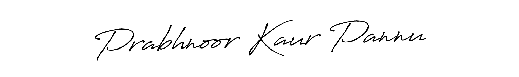 How to make Prabhnoor Kaur Pannu name signature. Use Antro_Vectra_Bolder style for creating short signs online. This is the latest handwritten sign. Prabhnoor Kaur Pannu signature style 7 images and pictures png