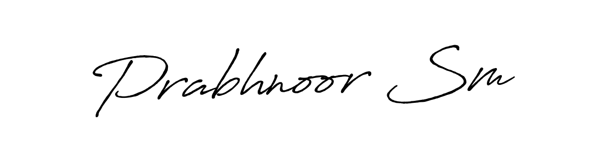 Also You can easily find your signature by using the search form. We will create Prabhnoor Sm name handwritten signature images for you free of cost using Antro_Vectra_Bolder sign style. Prabhnoor Sm signature style 7 images and pictures png