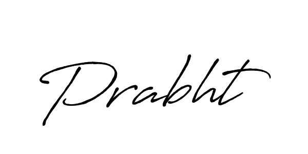 How to make Prabht signature? Antro_Vectra_Bolder is a professional autograph style. Create handwritten signature for Prabht name. Prabht signature style 7 images and pictures png