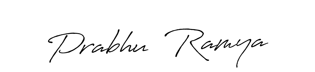 Make a short Prabhu  Ramya signature style. Manage your documents anywhere anytime using Antro_Vectra_Bolder. Create and add eSignatures, submit forms, share and send files easily. Prabhu  Ramya signature style 7 images and pictures png