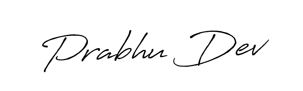 Prabhu Dev stylish signature style. Best Handwritten Sign (Antro_Vectra_Bolder) for my name. Handwritten Signature Collection Ideas for my name Prabhu Dev. Prabhu Dev signature style 7 images and pictures png