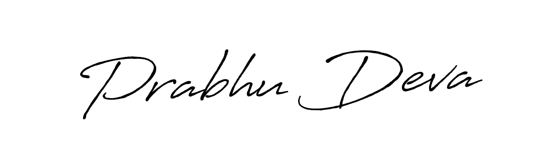 Also we have Prabhu Deva name is the best signature style. Create professional handwritten signature collection using Antro_Vectra_Bolder autograph style. Prabhu Deva signature style 7 images and pictures png