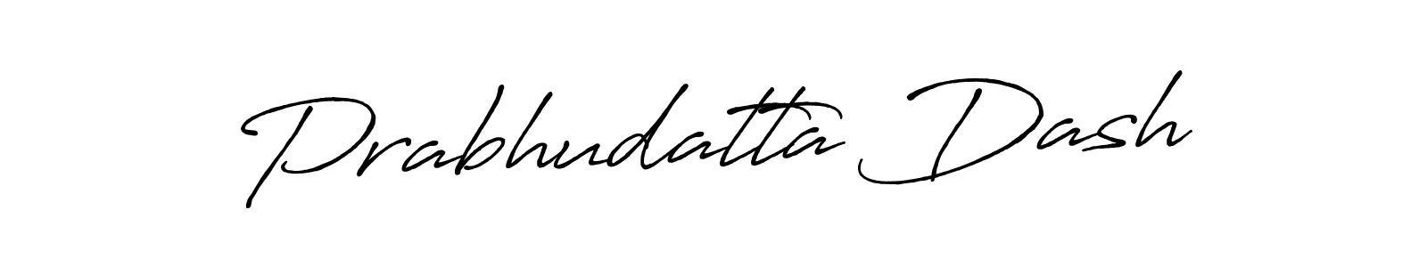 Create a beautiful signature design for name Prabhudatta Dash. With this signature (Antro_Vectra_Bolder) fonts, you can make a handwritten signature for free. Prabhudatta Dash signature style 7 images and pictures png