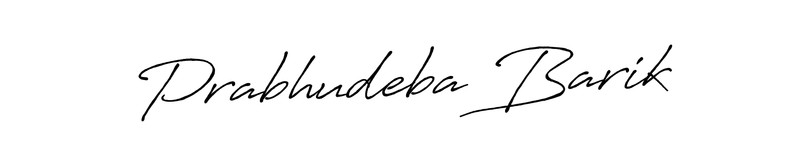 How to make Prabhudeba Barik signature? Antro_Vectra_Bolder is a professional autograph style. Create handwritten signature for Prabhudeba Barik name. Prabhudeba Barik signature style 7 images and pictures png