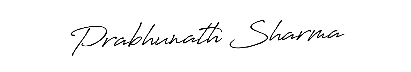 Also we have Prabhunath Sharma name is the best signature style. Create professional handwritten signature collection using Antro_Vectra_Bolder autograph style. Prabhunath Sharma signature style 7 images and pictures png