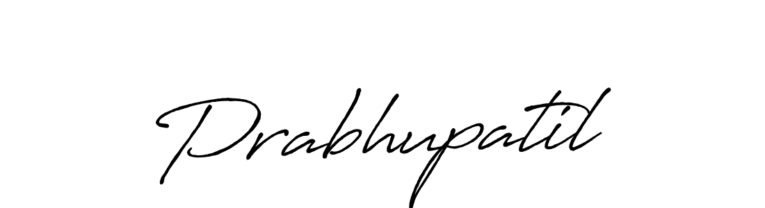 Use a signature maker to create a handwritten signature online. With this signature software, you can design (Antro_Vectra_Bolder) your own signature for name Prabhupatil. Prabhupatil signature style 7 images and pictures png