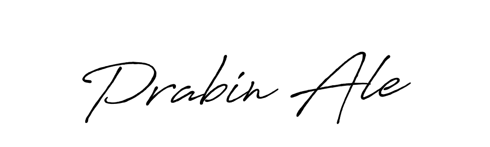 How to make Prabin Ale signature? Antro_Vectra_Bolder is a professional autograph style. Create handwritten signature for Prabin Ale name. Prabin Ale signature style 7 images and pictures png