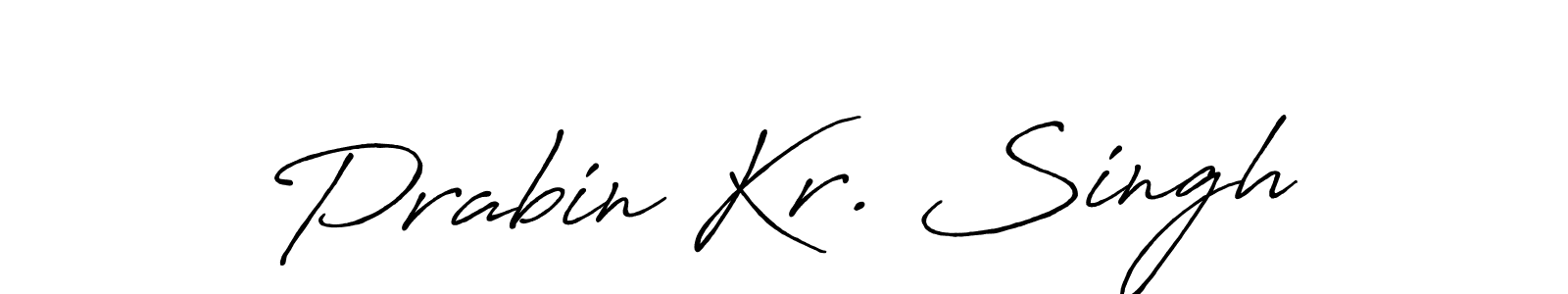 Use a signature maker to create a handwritten signature online. With this signature software, you can design (Antro_Vectra_Bolder) your own signature for name Prabin Kr. Singh. Prabin Kr. Singh signature style 7 images and pictures png