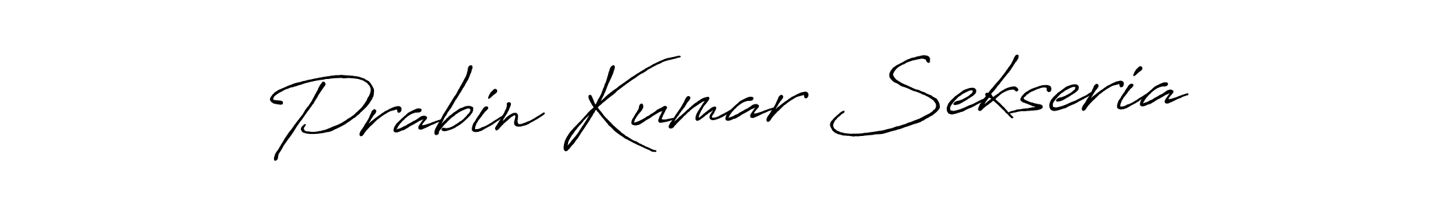 Prabin Kumar Sekseria stylish signature style. Best Handwritten Sign (Antro_Vectra_Bolder) for my name. Handwritten Signature Collection Ideas for my name Prabin Kumar Sekseria. Prabin Kumar Sekseria signature style 7 images and pictures png