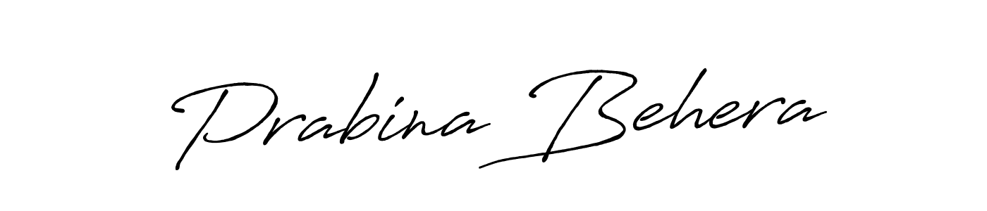Use a signature maker to create a handwritten signature online. With this signature software, you can design (Antro_Vectra_Bolder) your own signature for name Prabina Behera. Prabina Behera signature style 7 images and pictures png