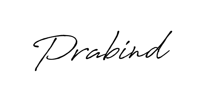 Create a beautiful signature design for name Prabind. With this signature (Antro_Vectra_Bolder) fonts, you can make a handwritten signature for free. Prabind signature style 7 images and pictures png