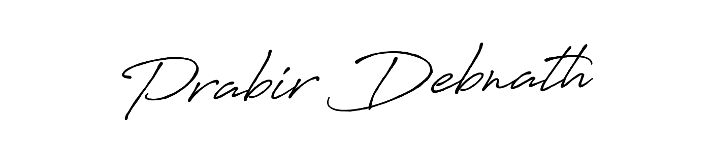 Create a beautiful signature design for name Prabir Debnath. With this signature (Antro_Vectra_Bolder) fonts, you can make a handwritten signature for free. Prabir Debnath signature style 7 images and pictures png