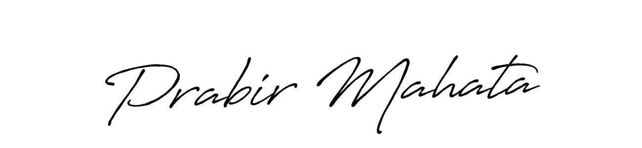 Use a signature maker to create a handwritten signature online. With this signature software, you can design (Antro_Vectra_Bolder) your own signature for name Prabir Mahata. Prabir Mahata signature style 7 images and pictures png
