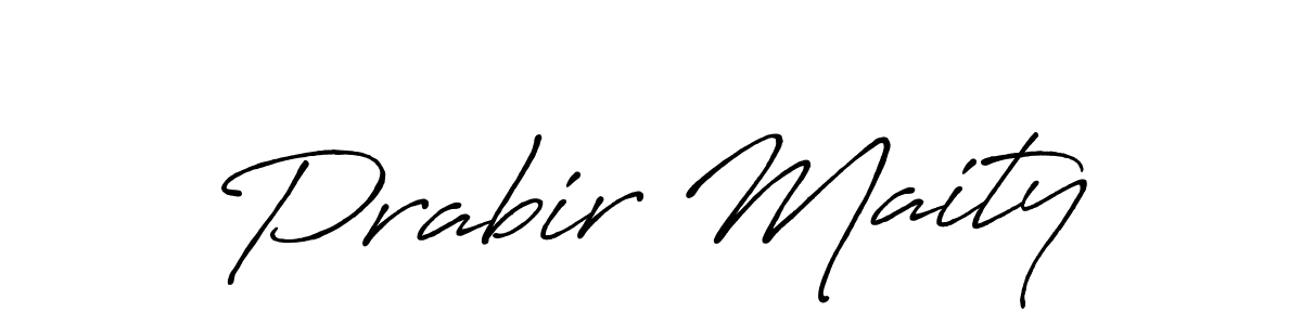Make a beautiful signature design for name Prabir Maity. With this signature (Antro_Vectra_Bolder) style, you can create a handwritten signature for free. Prabir Maity signature style 7 images and pictures png