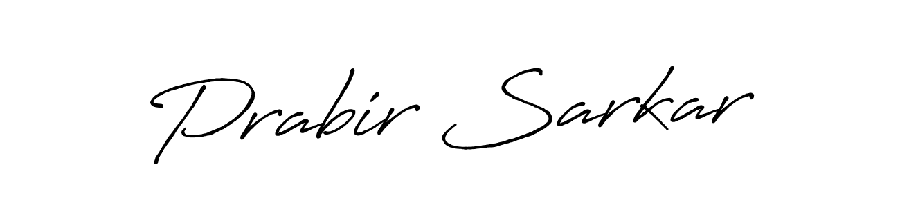 Create a beautiful signature design for name Prabir Sarkar. With this signature (Antro_Vectra_Bolder) fonts, you can make a handwritten signature for free. Prabir Sarkar signature style 7 images and pictures png