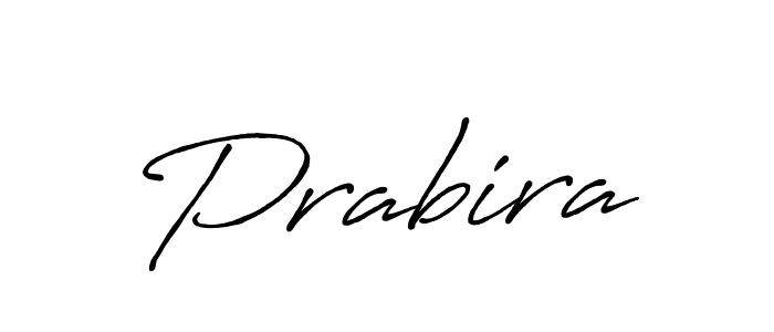 How to make Prabira name signature. Use Antro_Vectra_Bolder style for creating short signs online. This is the latest handwritten sign. Prabira signature style 7 images and pictures png