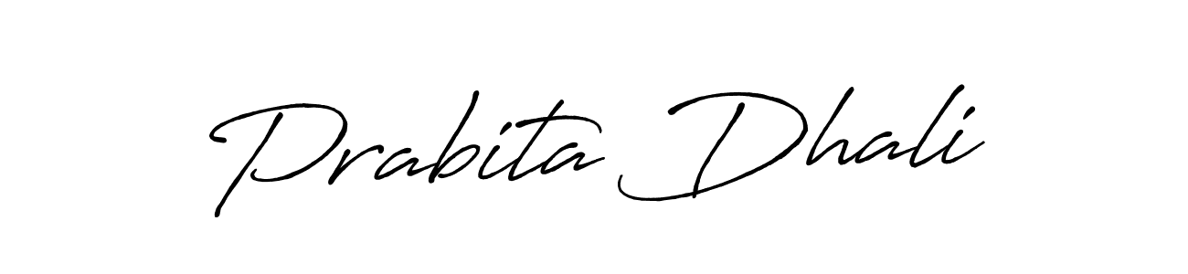 Use a signature maker to create a handwritten signature online. With this signature software, you can design (Antro_Vectra_Bolder) your own signature for name Prabita Dhali. Prabita Dhali signature style 7 images and pictures png