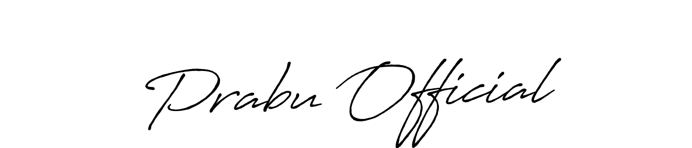 Also we have Prabu Official name is the best signature style. Create professional handwritten signature collection using Antro_Vectra_Bolder autograph style. Prabu Official signature style 7 images and pictures png