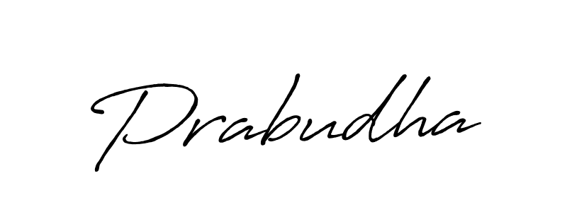 Design your own signature with our free online signature maker. With this signature software, you can create a handwritten (Antro_Vectra_Bolder) signature for name Prabudha. Prabudha signature style 7 images and pictures png