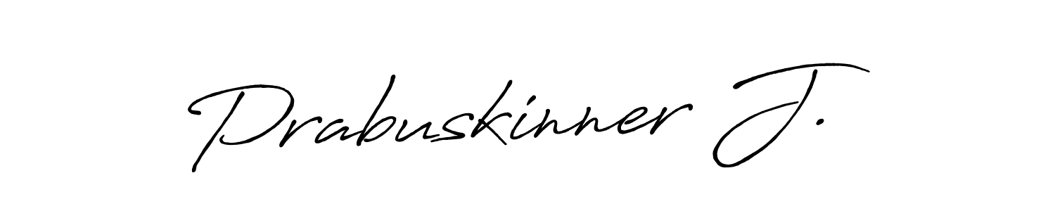 It looks lik you need a new signature style for name Prabuskinner J.. Design unique handwritten (Antro_Vectra_Bolder) signature with our free signature maker in just a few clicks. Prabuskinner J. signature style 7 images and pictures png