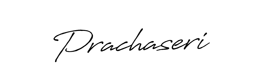 Use a signature maker to create a handwritten signature online. With this signature software, you can design (Antro_Vectra_Bolder) your own signature for name Prachaseri. Prachaseri signature style 7 images and pictures png