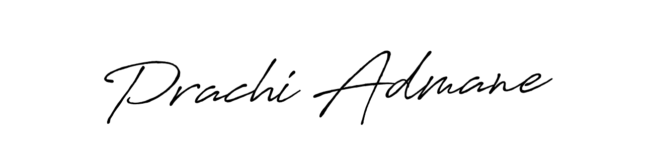 How to make Prachi Admane name signature. Use Antro_Vectra_Bolder style for creating short signs online. This is the latest handwritten sign. Prachi Admane signature style 7 images and pictures png