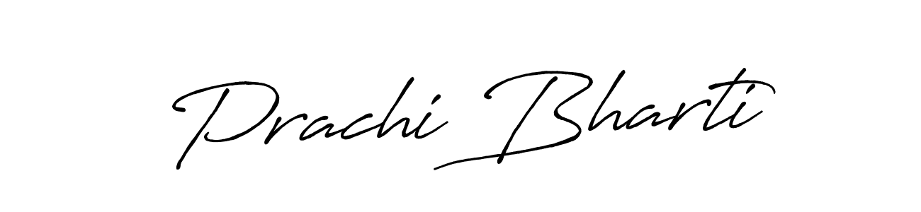 Use a signature maker to create a handwritten signature online. With this signature software, you can design (Antro_Vectra_Bolder) your own signature for name Prachi Bharti. Prachi Bharti signature style 7 images and pictures png