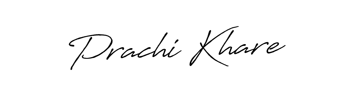 Also we have Prachi Khare name is the best signature style. Create professional handwritten signature collection using Antro_Vectra_Bolder autograph style. Prachi Khare signature style 7 images and pictures png