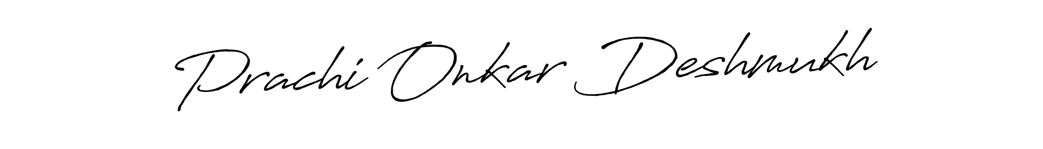 Make a beautiful signature design for name Prachi Onkar Deshmukh. Use this online signature maker to create a handwritten signature for free. Prachi Onkar Deshmukh signature style 7 images and pictures png