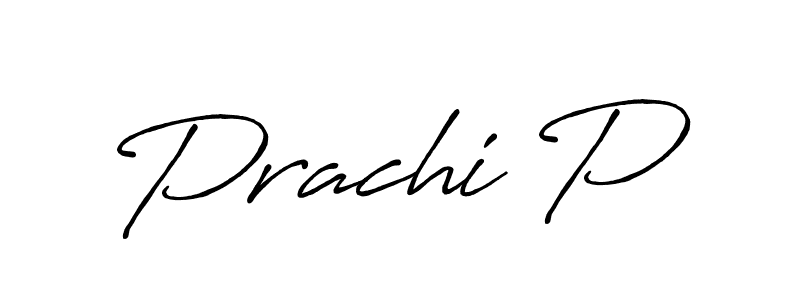 Use a signature maker to create a handwritten signature online. With this signature software, you can design (Antro_Vectra_Bolder) your own signature for name Prachi P. Prachi P signature style 7 images and pictures png