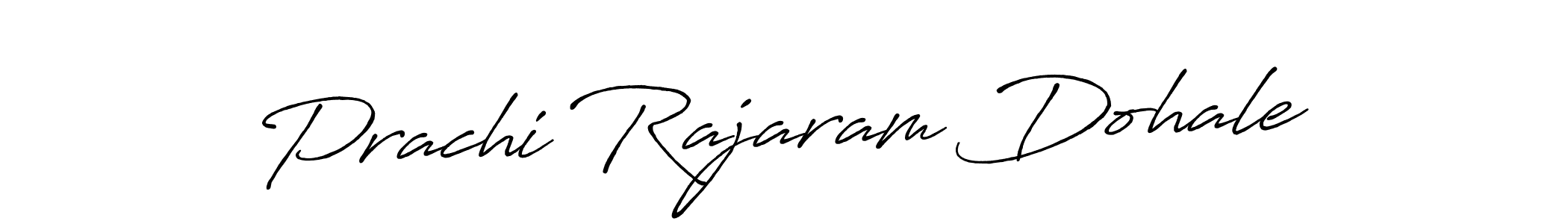 How to make Prachi Rajaram Dohale name signature. Use Antro_Vectra_Bolder style for creating short signs online. This is the latest handwritten sign. Prachi Rajaram Dohale signature style 7 images and pictures png