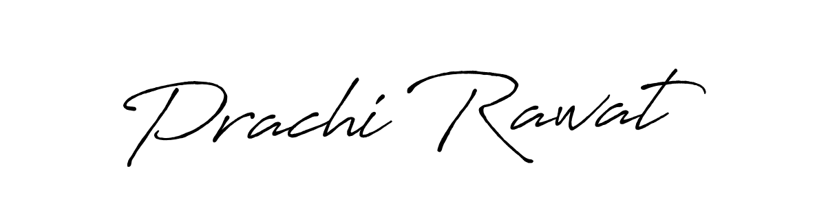 Make a beautiful signature design for name Prachi Rawat. With this signature (Antro_Vectra_Bolder) style, you can create a handwritten signature for free. Prachi Rawat signature style 7 images and pictures png