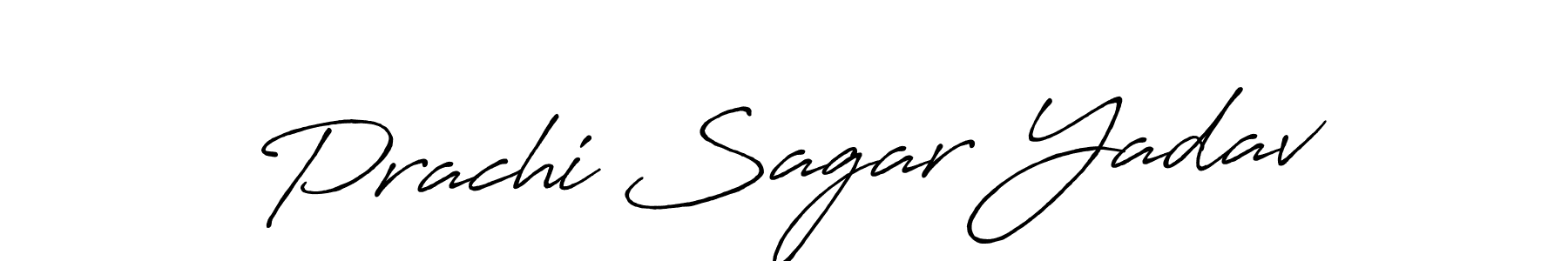 Use a signature maker to create a handwritten signature online. With this signature software, you can design (Antro_Vectra_Bolder) your own signature for name Prachi Sagar Yadav. Prachi Sagar Yadav signature style 7 images and pictures png