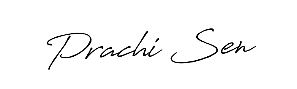 Make a beautiful signature design for name Prachi Sen. With this signature (Antro_Vectra_Bolder) style, you can create a handwritten signature for free. Prachi Sen signature style 7 images and pictures png